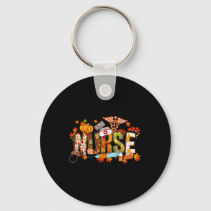 Herbst Pumpkin Fall Nurse Life Erntedank Nurse Schlüsselanhänger