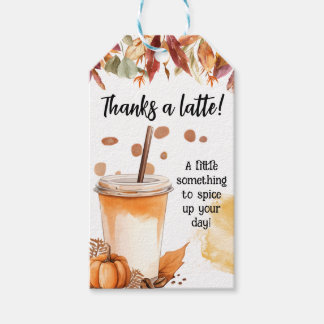 Herbst Pumpkin Gewürz-Party Danke, Geschenk-Tag Geschenkanhänger