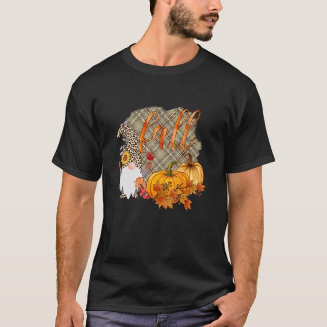 Herbst Pumpkin Herbst Herbst Danksagend Pumpkin Sa T-Shirt (Vorderseite)