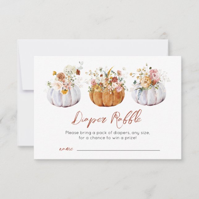 Herbst-Pumpkin-Kinderduschkarte Dankeskarte (Vorderseite)