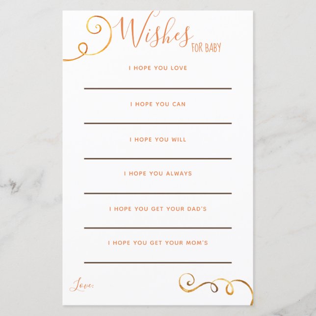 Herbst Pumpkin Orange Autumn Baby Wish Cards (Vorderseite)