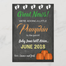 Herbst Pumpkin Patch Baby Pregnancy Ankündigung