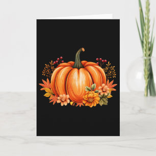 Herbst Pumpkin Saison Retro Halloween Herbstdanksg Karte