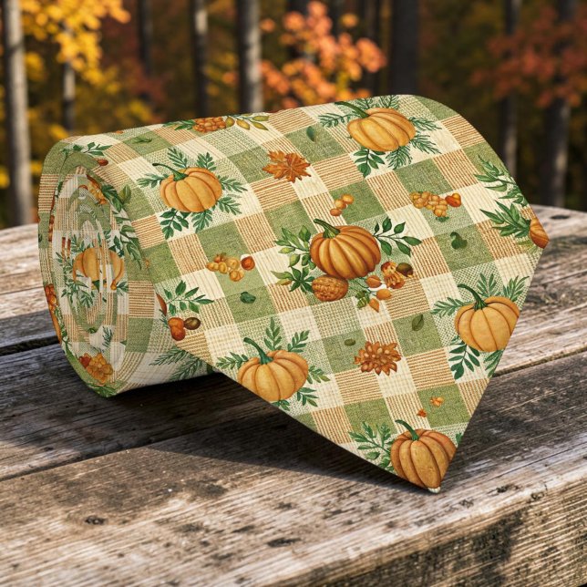 Herbst-Pumpkin-Schlips Krawatte (Von Creator hochgeladen)