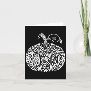 Herbst Pumpkin Shirt Frauen Niedlicher Erntedank Karte