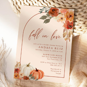 Herbst Pumpkin Terracotta Bridal Dusche Einladung