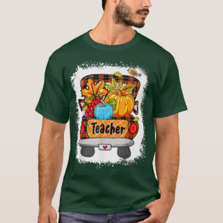 Herbst Pumpkin Truck Dankend Lehrer Thanksg T-Shirt