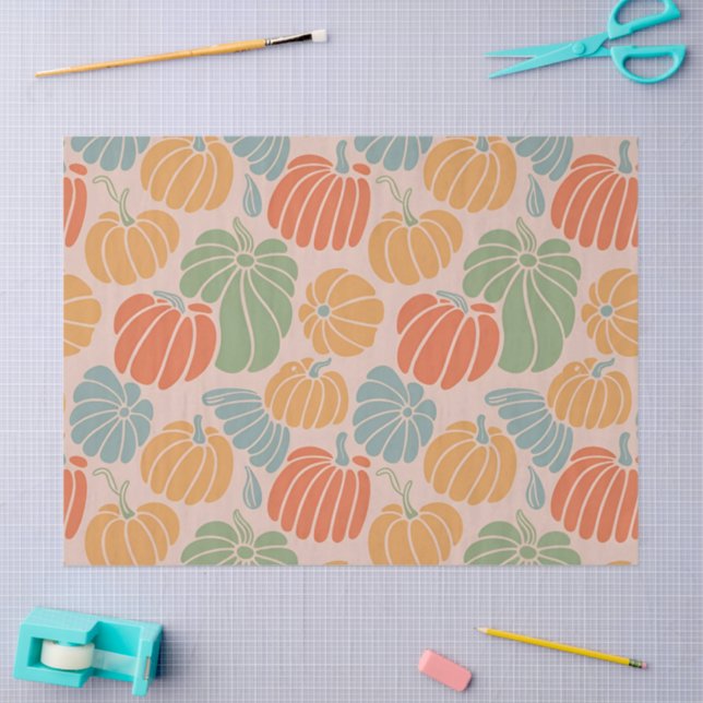 Herbst Pumpkin Wrapping Papier Muster Herbst Saiso (Basteln)