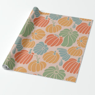 Herbst Pumpkin Wrapping Papier Muster Herbst Saiso Geschenkpapier