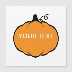 Herbst-Pumpkin-Zeichnung mit individuellem Text Ma Magnetkarte