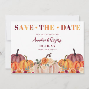 Herbst Pumpkins Fall Save The Date