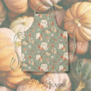Herbst Pumpkins Herbst Erntedank BOHO Floral Schürze