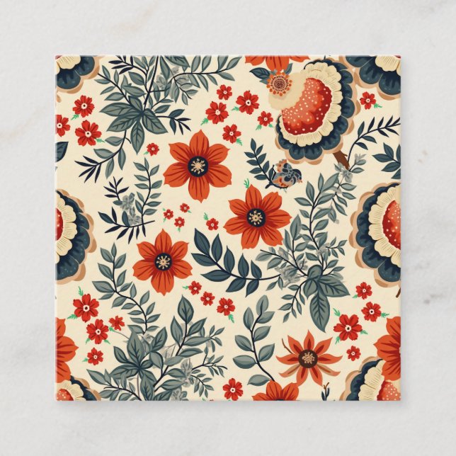 Herbst Quadratische Visitenkarte (Vorderseite)