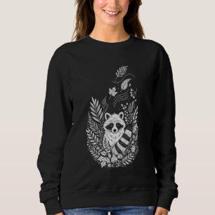 Herbst Raccoon Cotattcore Herbstwald Tierart Sweatshirt