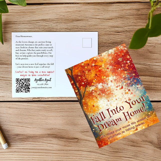 Herbst reales Anwesen Marketing Postkarte (Von Creator hochgeladen)
