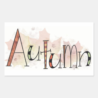 Herbst Rechteckiger Aufkleber