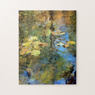 Herbst-Reflexions-Puzzlespiel Puzzle