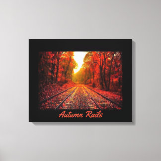 Herbst-Rennen Leinwanddruck