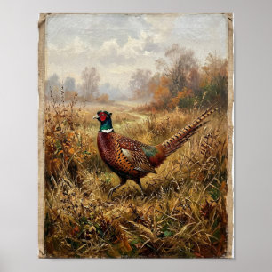 Herbst-Ringhalsfasan I Poster