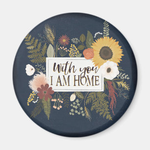 Herbst Romance III   mit Ihnen bin ich Zuhause Magnet