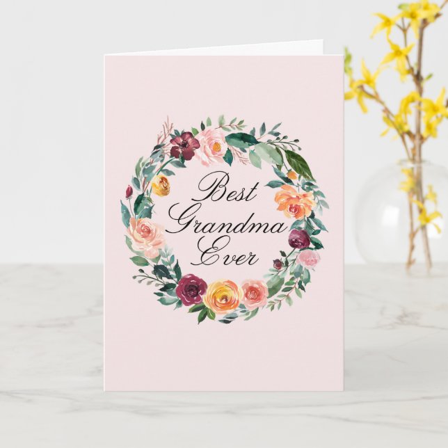 Herbst Rose Blume Blumenstrauß bester Gran Café Karte (Gelbe Blume)