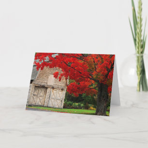 Herbst-Rot Karte