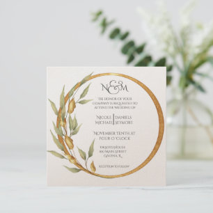 Herbst Rote Tone Blüte mit Gedicht Einladung