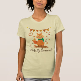 Herbst-Roter Fox - Perfekt gesäumter Fall von Frau T-Shirt