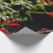 Herbst-rotes Geschenk Wraping Papier