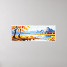 Herbst Ruhe - dick Impasto Landschaft