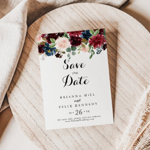 Herbst Rustikale Hochzeit Burgund Moderne Kalligra Save The Date