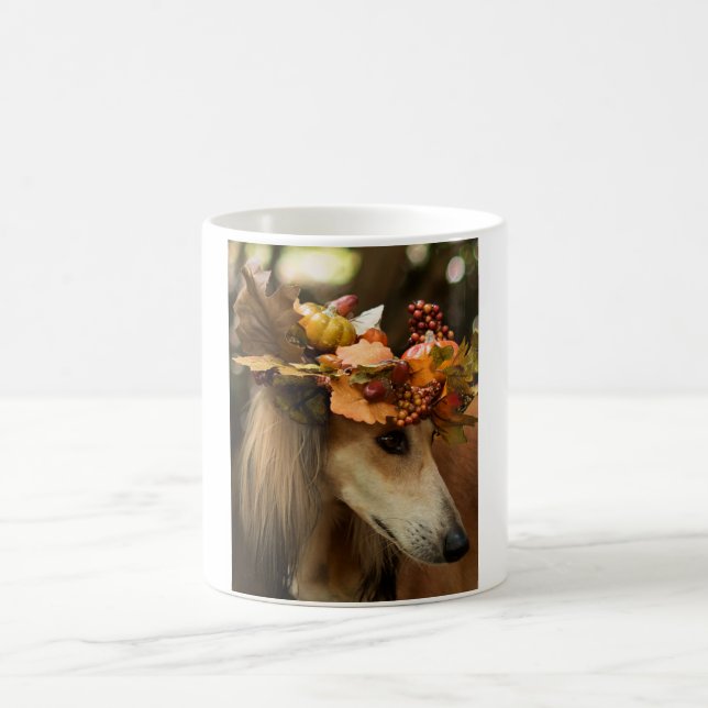 Herbst Saluki Tasse (Mittel)
