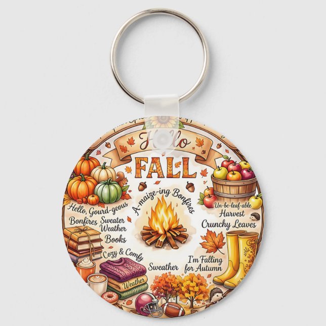 Herbst Schlüsselanhänger (Rückseite)