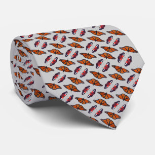 Herbst-Schmetterlings-Tie (Hellgrau) Krawatte