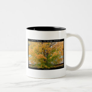 Herbst-Schönheit-Hot-Springs, Arkansas Bekleidung  Zweifarbige Tasse