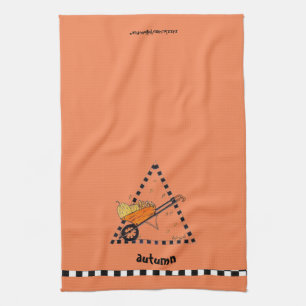 Herbst-Schubkarre Geschirrtuch