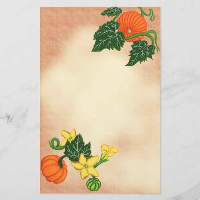 Herbst-Segen ~Pumpkin Patch~ Briefpapier (Vorderseite)