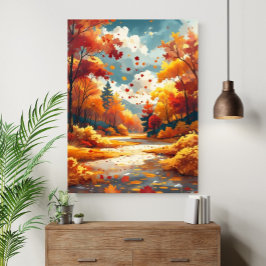 Herbst Serene Schöne Naturlandschaft Poster