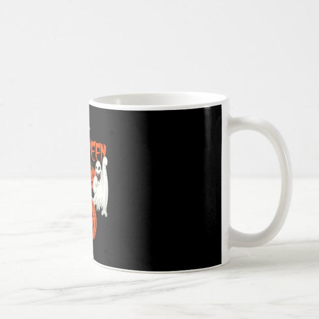 Herbst-Shirt mit Kürbisgesichtern Geistern des Her Kaffeetasse (Rechts)