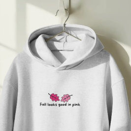 Herbst sieht gut aus in rosa Sweatshirt