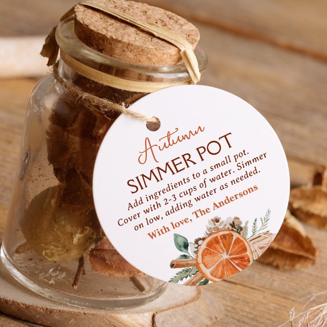 Herbst Simmer Pot Fall Simmering Potpourri Geschenkanhänger (Von Creator hochgeladen)