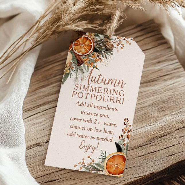Herbst-Simmering-Potpourri Geschenkanhänger (Von Creator hochgeladen)