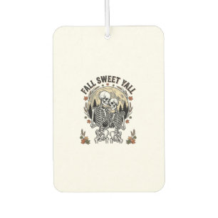 Herbst-Skelett-Paar Vintage-Stich Herbst-Shir Autolufterfrischer
