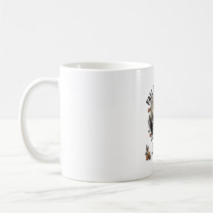 Herbst-Skelett-Paar Vintage-Stich Herbst-Shir Kaffeetasse