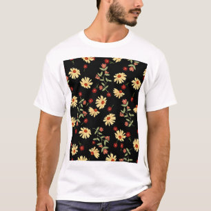 Herbst Sonnenblumen: Rot-Orange Harmonie. T-Shirt