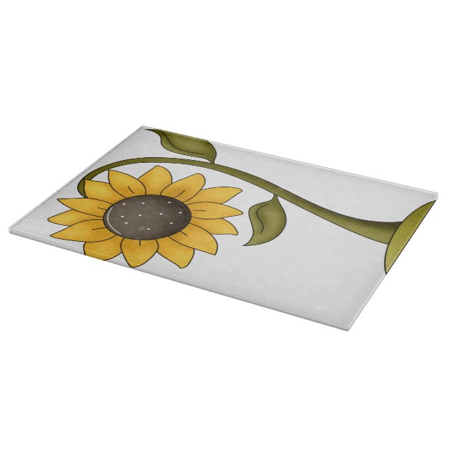 Herbst Sonnenblumendesign Schneidebrett (Ecke)