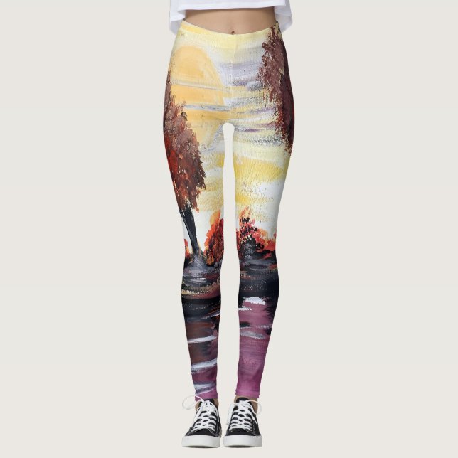 Herbst Sonntag Leggings (Vorderseite)