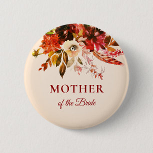 Herbst Splendor Elfenbeinblüte Mutter der Braut Button