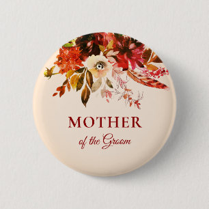 Herbst Splendor Elfenbeinblüte Mutter des Bodens Button