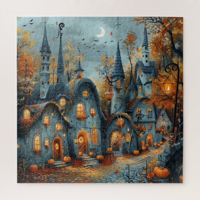 Herbst-Stadtlandschaft-Puzzle Puzzle (Vertikal)
